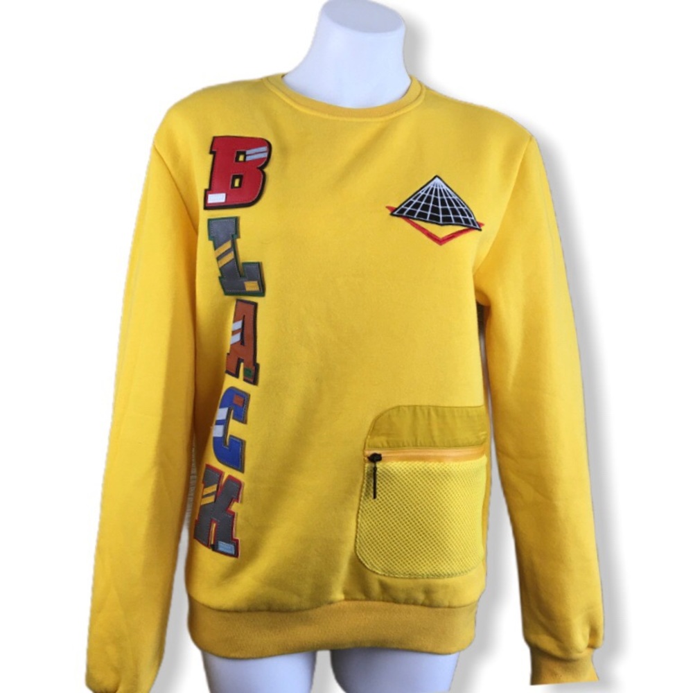 Black Pyramid 3D Rubber Patch  Sweatshirt
